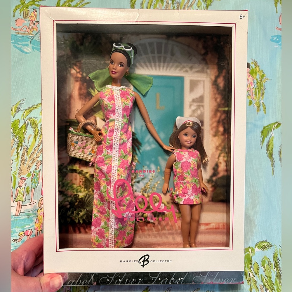 Lilly Pulitzer Barbie and Stacie Dolls Mattel Silver Label 2005 NIB